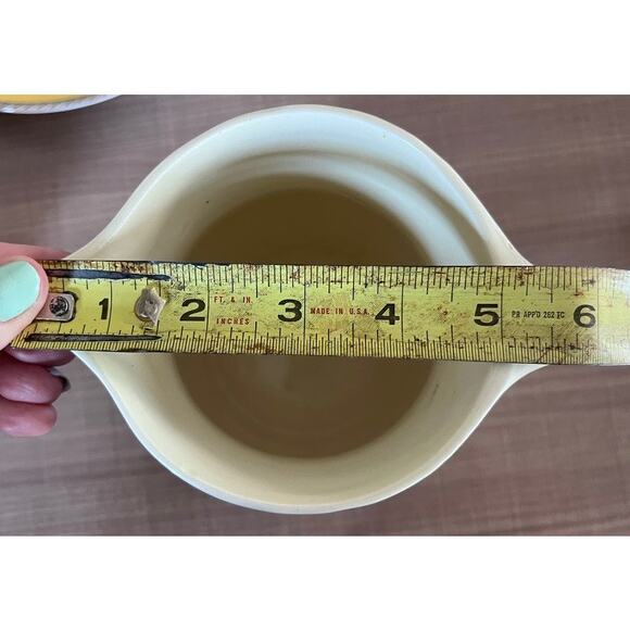 Vtg 40s Persian Ware Hand Painted Pitcher Vase German Farmhouse Abstract Whimsy - Picture 11 of 11